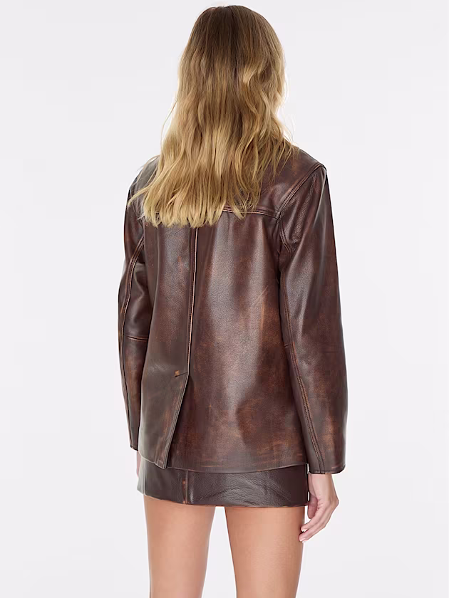 Genuine leather jacket - GUESS