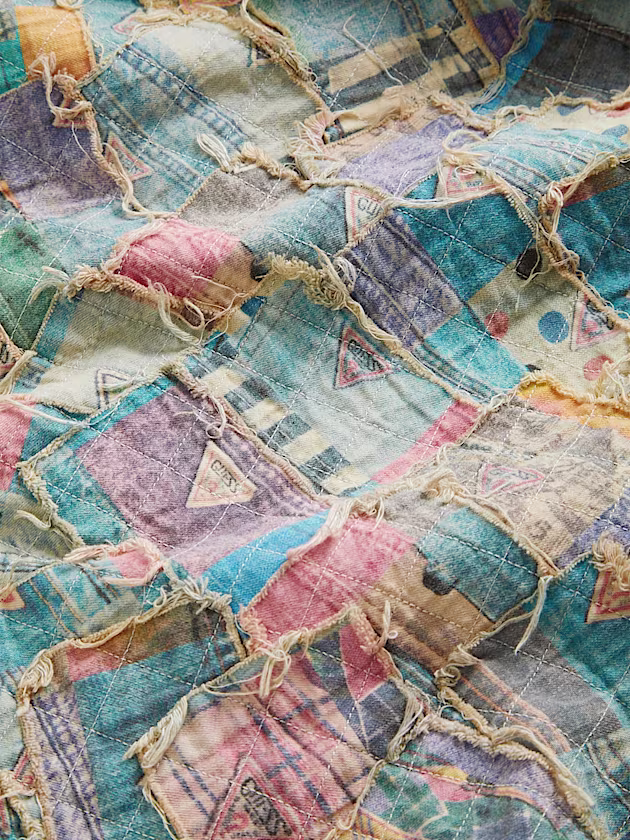 Patchwork print denim jacket - GUESS