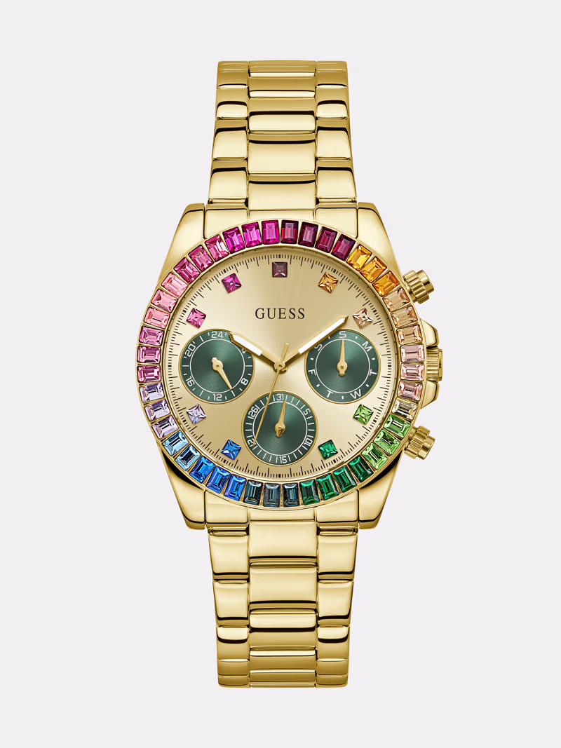 Multi-function crystal watch - GUESS