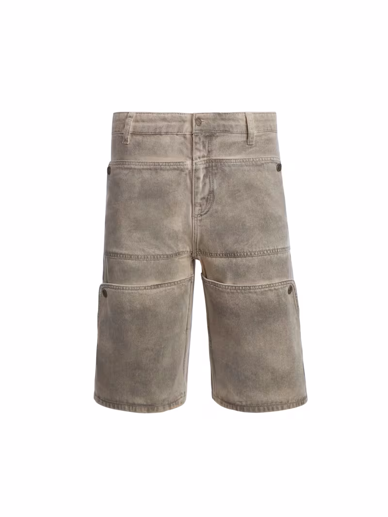 Mid rise relaxed denim shorts - GUESS