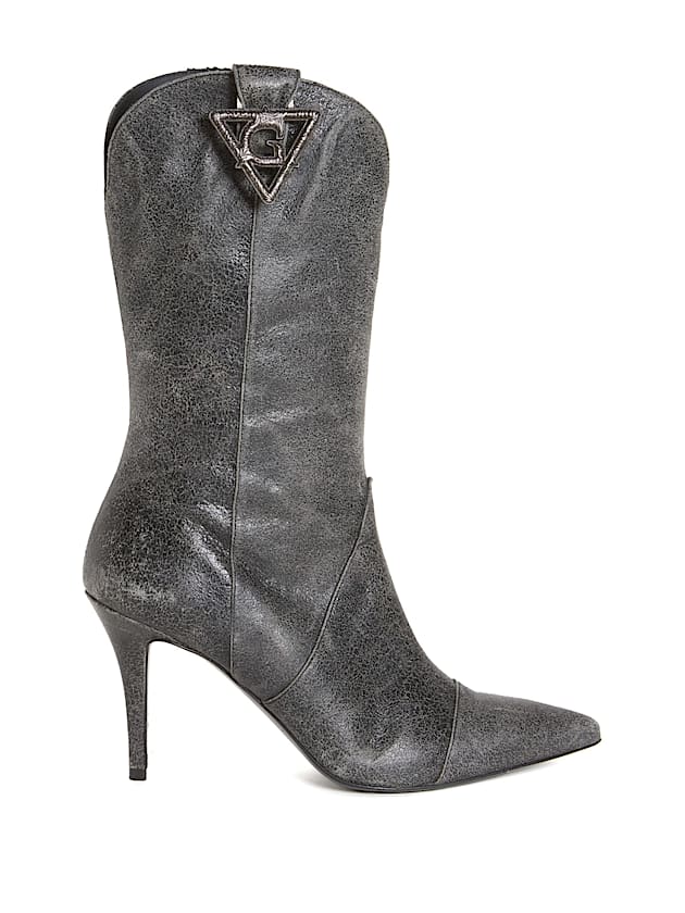 Real leather stiletto boots - GUESS