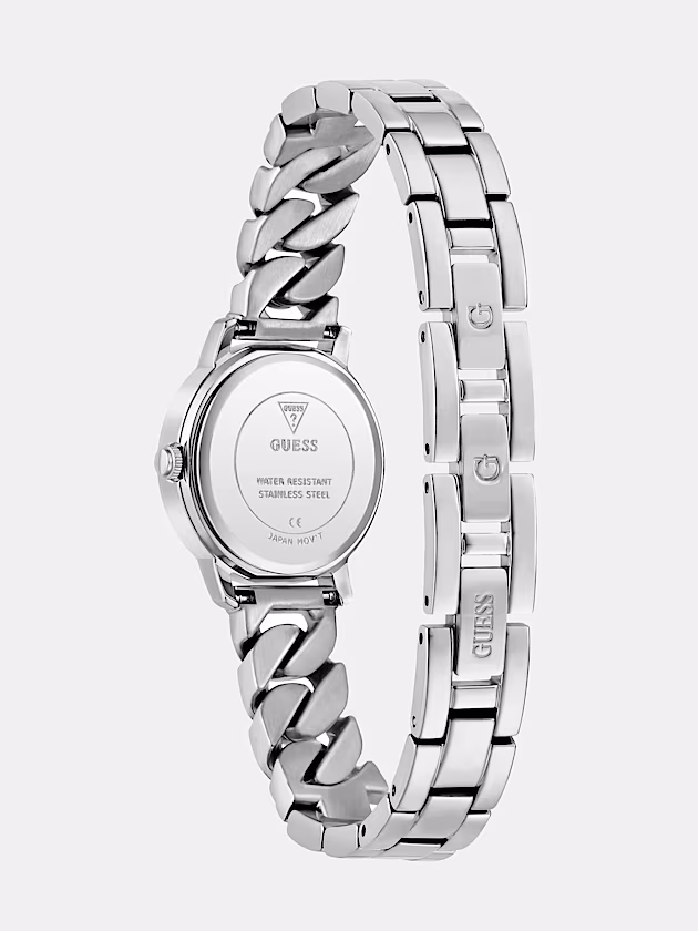 Analogue watch in recycled steel 25 mm - GUESS