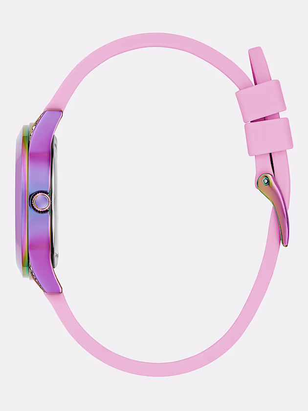 Analogue watch with crystal appliqué detailing - GUESS