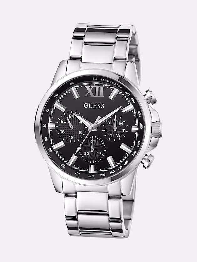 Stainless Steel analogue watch 44 mm - GUESS
