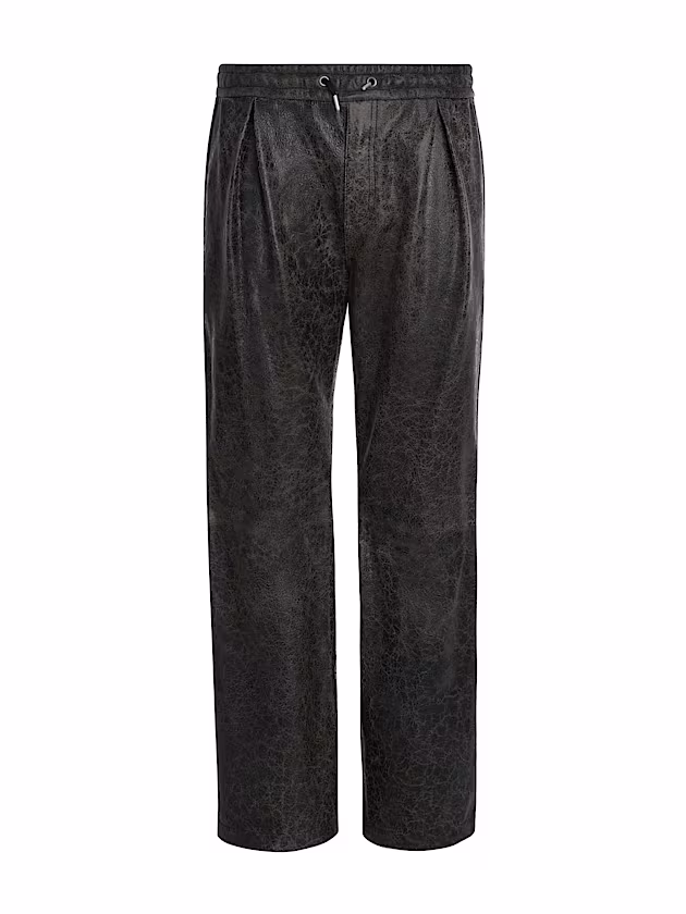 Leather regular pant - GUESS