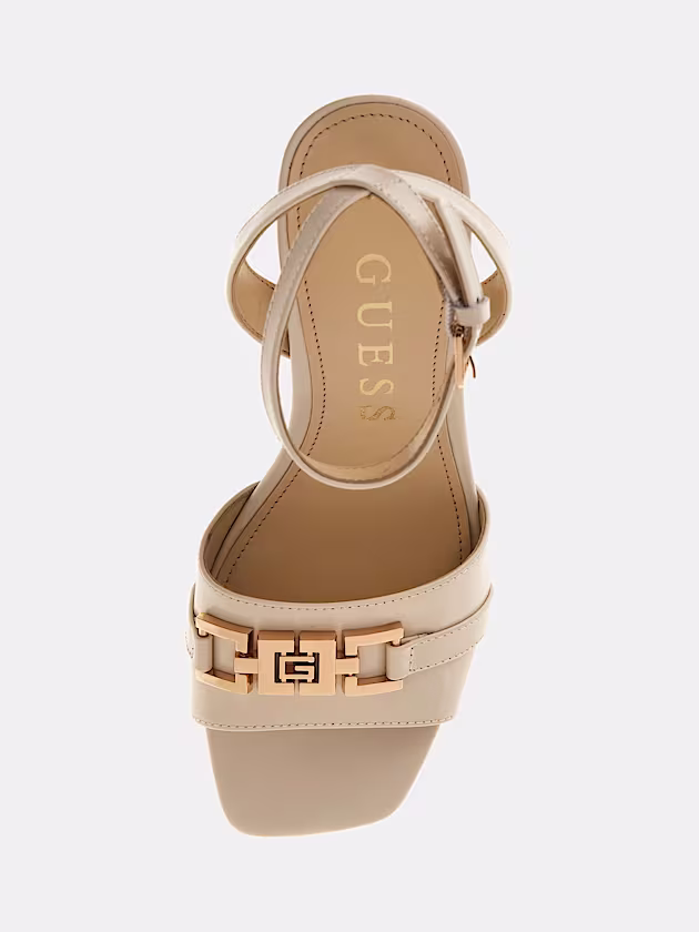 Grato genuine leather sandal - GUESS