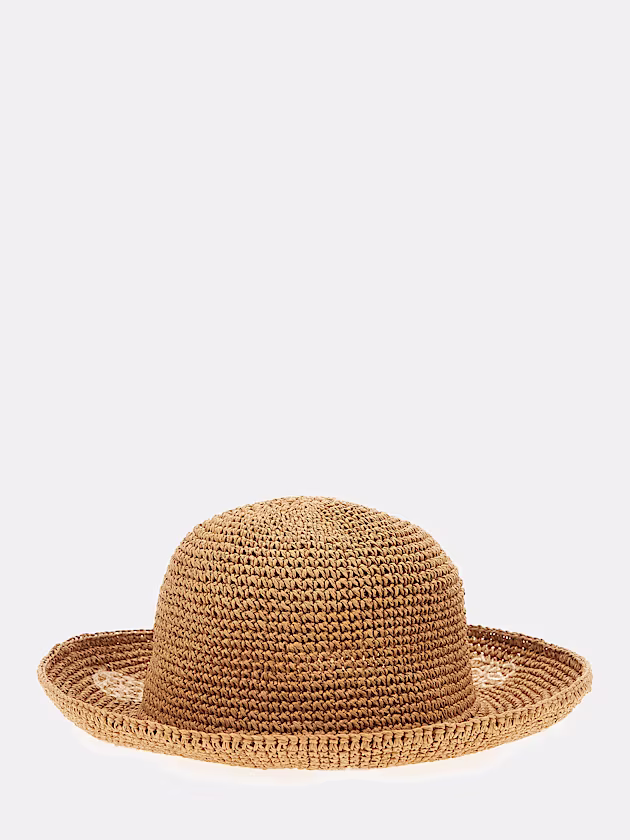 Charm-detail wide-brimmed hat - GUESS