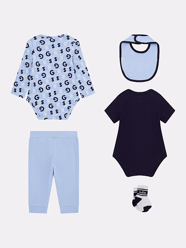 Bodies, socks, bib and pants set - GUESS