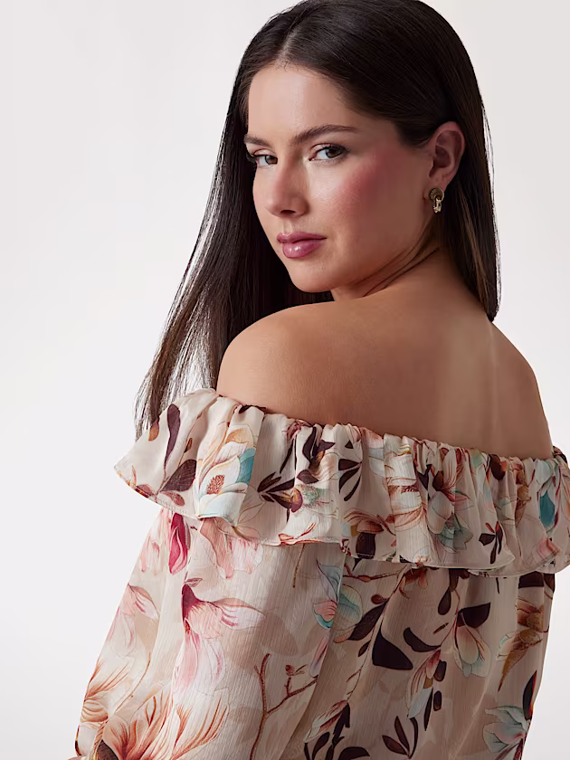 Printed chiffon blouse - GUESS