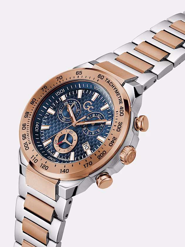 Gc steel chronograph watch - GUESS