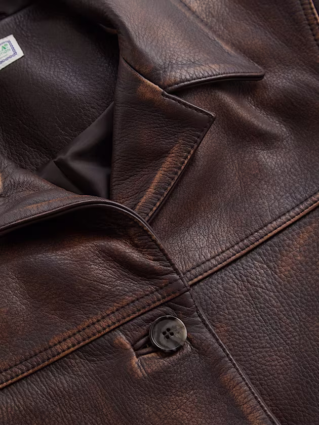 Genuine leather jacket - GUESS