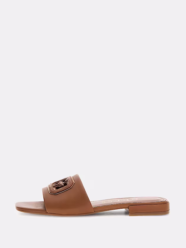Tarisha leather-blend sandal - GUESS