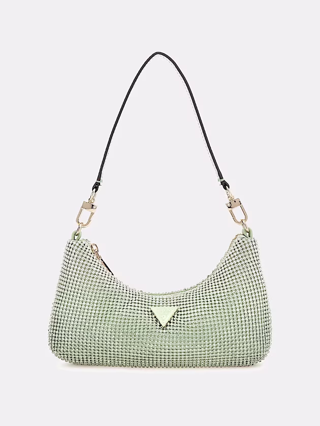 Zalina Rhinestone Mini Shoulder Bag - GUESS