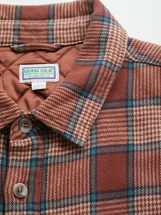 Regular fit flannel shirt - GUESS