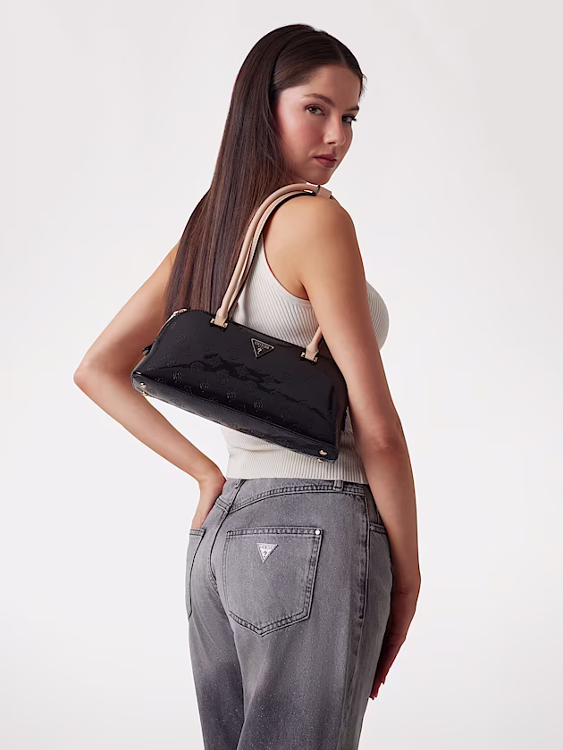 Arnela 4G Peony Logo Shoulder Bag - GUESS