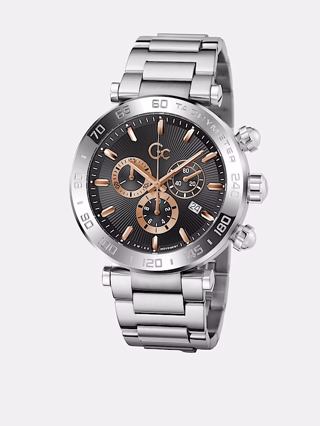 GC multi-function watch in stainless steel - GUESS