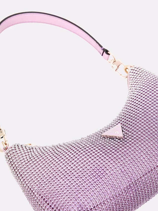 Zalina Rhinestone Mini Shoulder Bag - GUESS