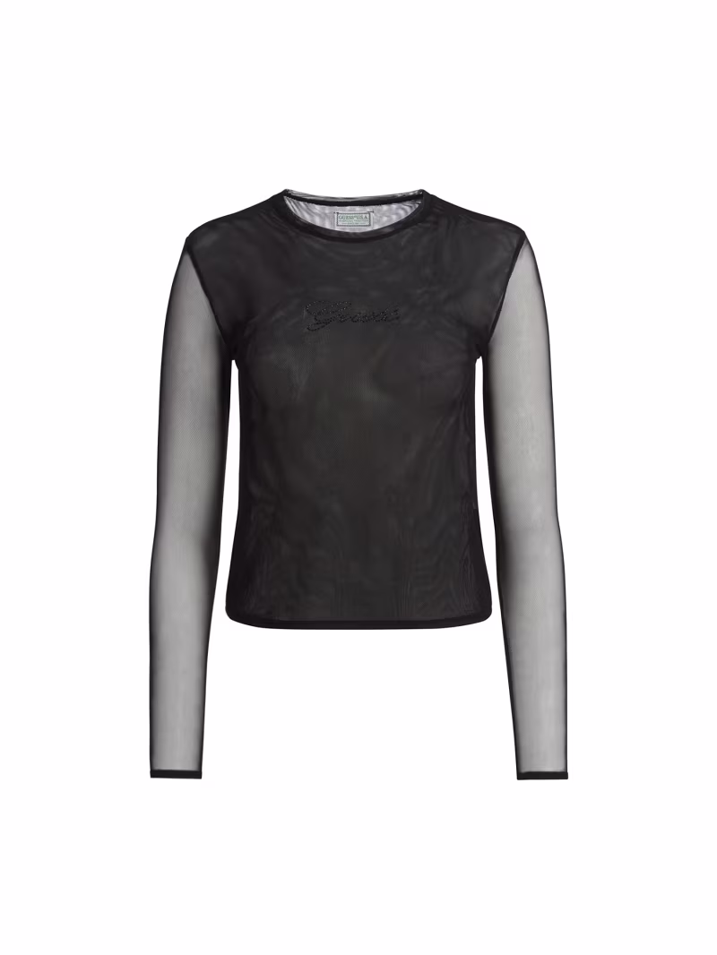 Rhinestones logo top - GUESS