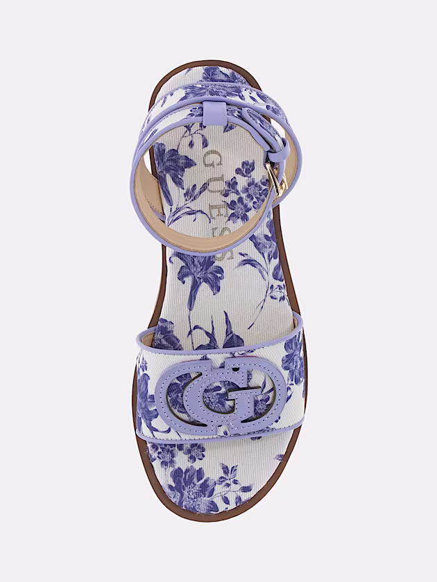 Siyona leather-blend sandal - GUESS