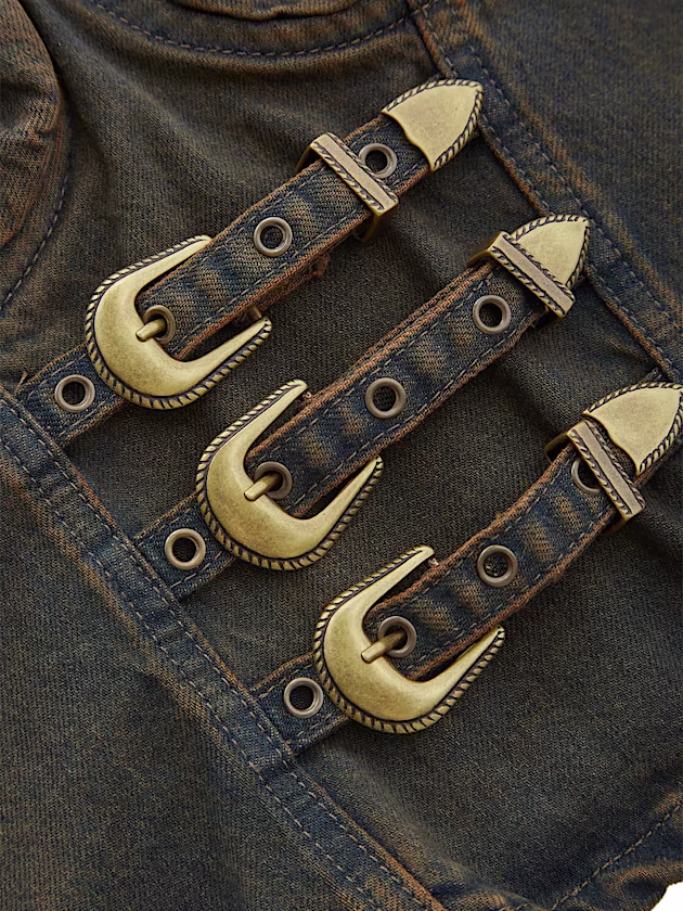 Denim bustier top - GUESS