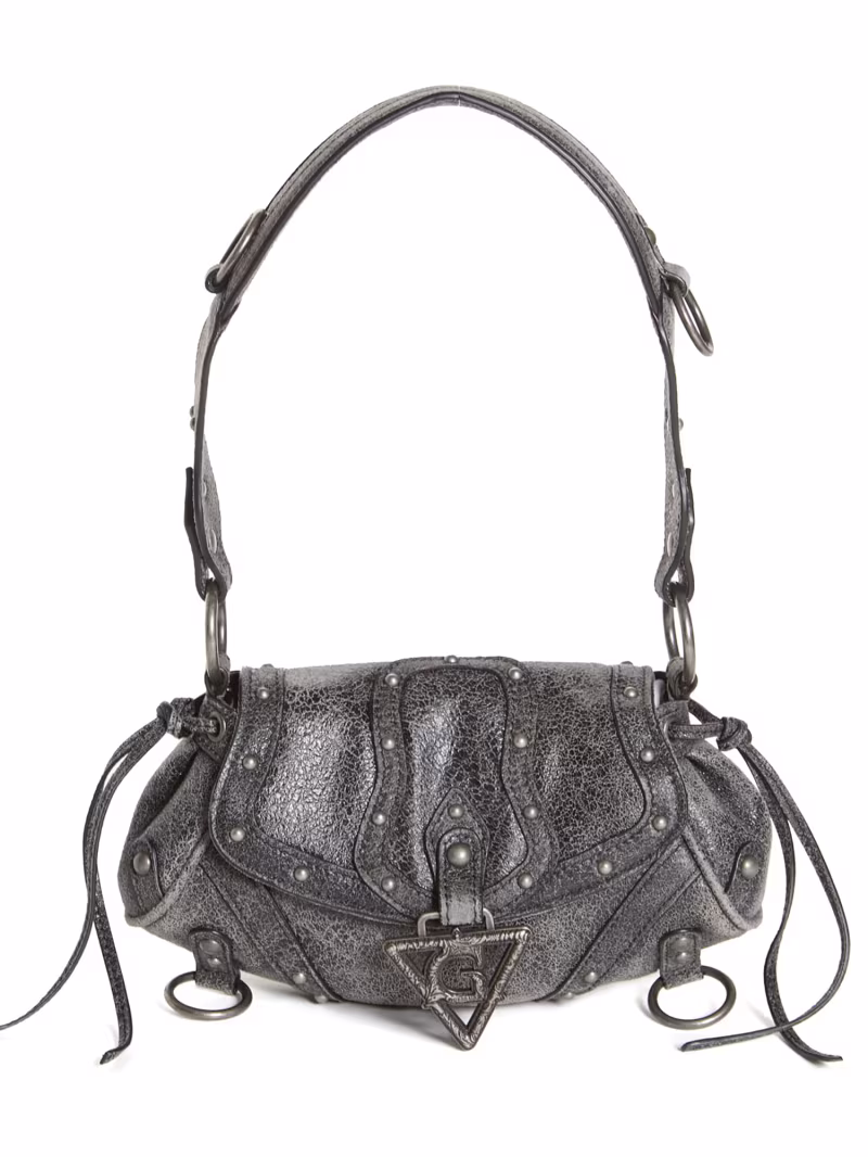 Real leather mini shoulder bag - GUESS