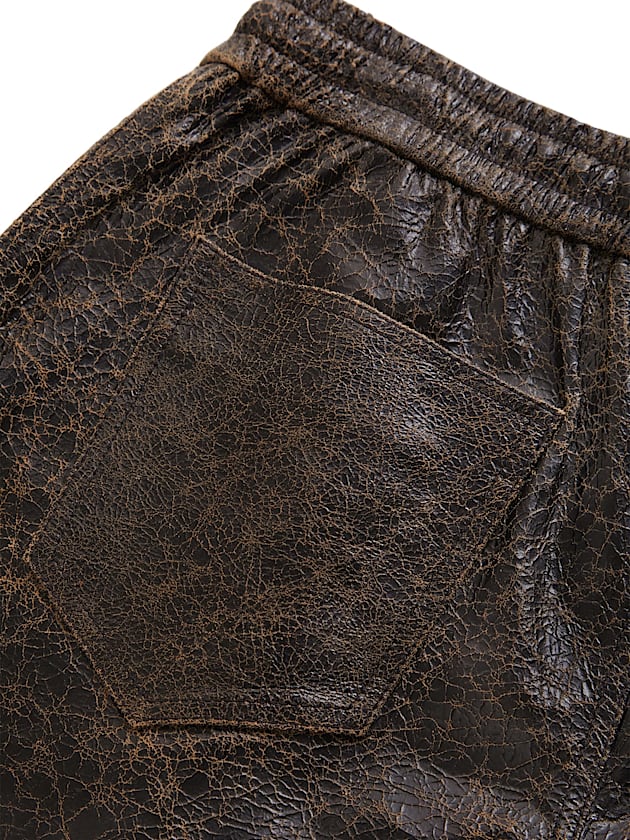 Leather regular pant - GUESS