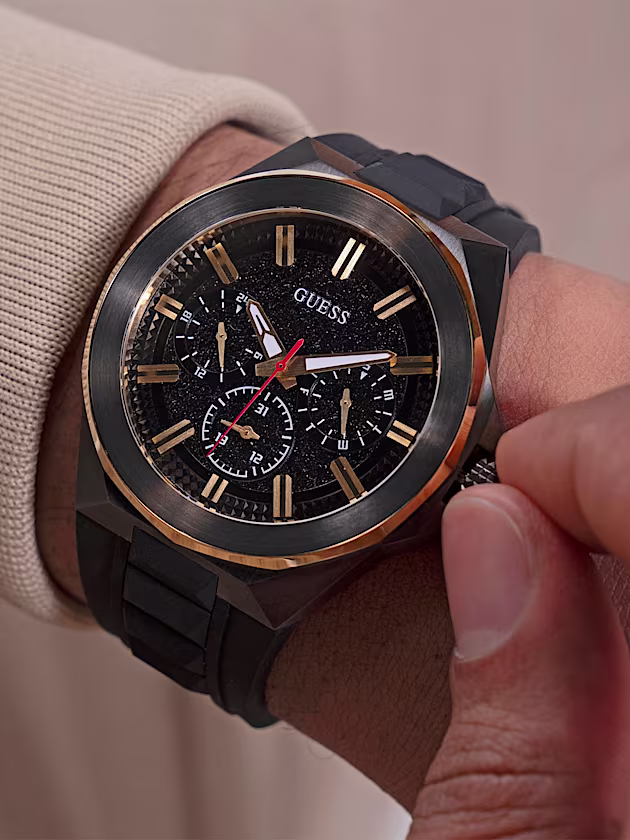 Silicone multi-function watch - GUESS