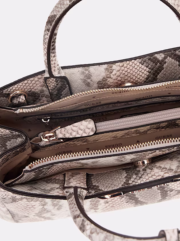 Lefia Python-Print Shoulder Bag - GUESS