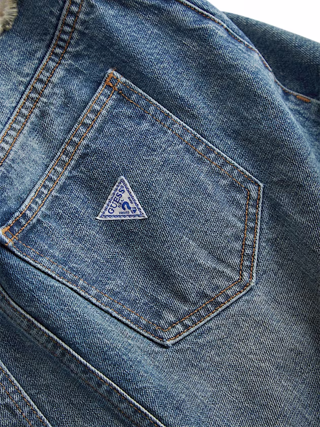 Raw hems denim long skirt - GUESS