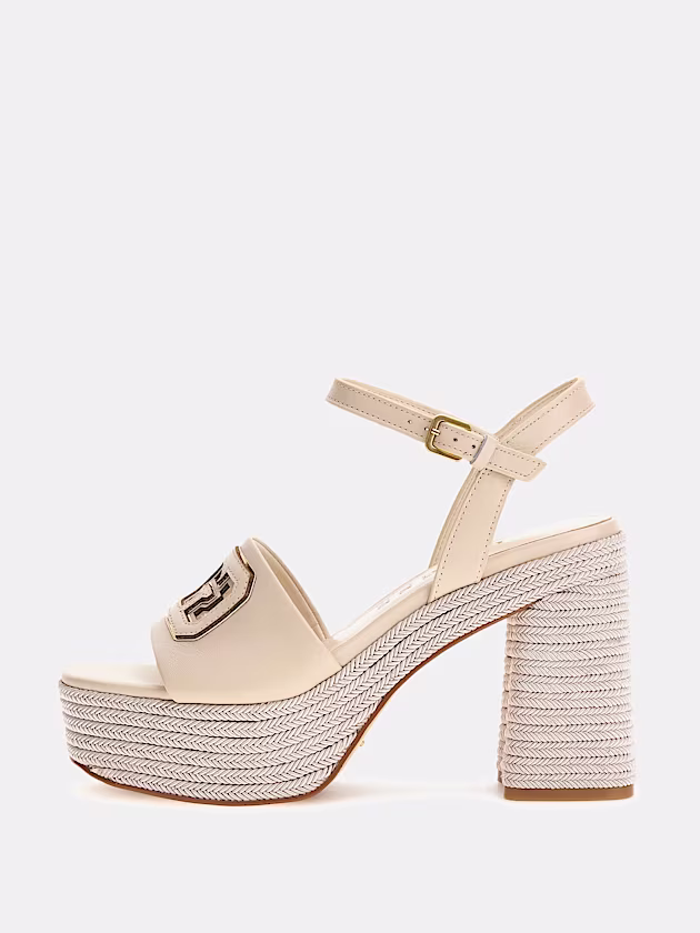 Formal leather-blend sandal - GUESS