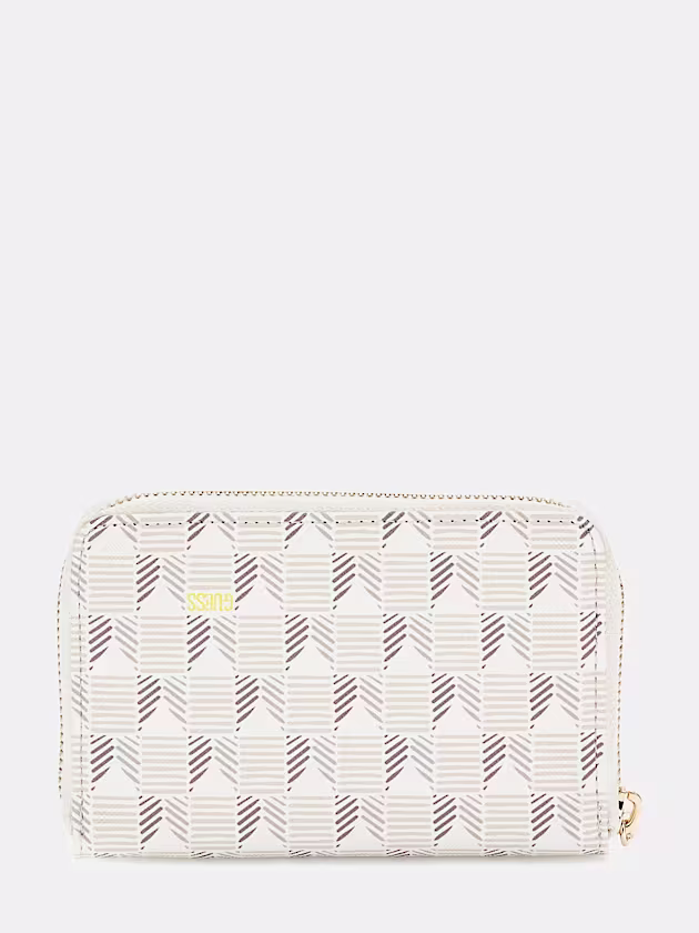 G Wave geometric-print mini wallet - GUESS