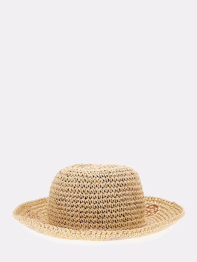 Charm-detail wide-brimmed hat - GUESS