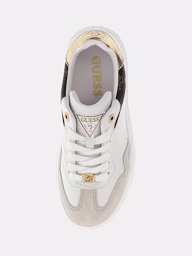 Swole Leather-Blend Sneaker - GUESS