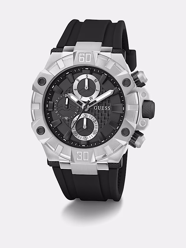 Silicone multi-function watch - GUESS