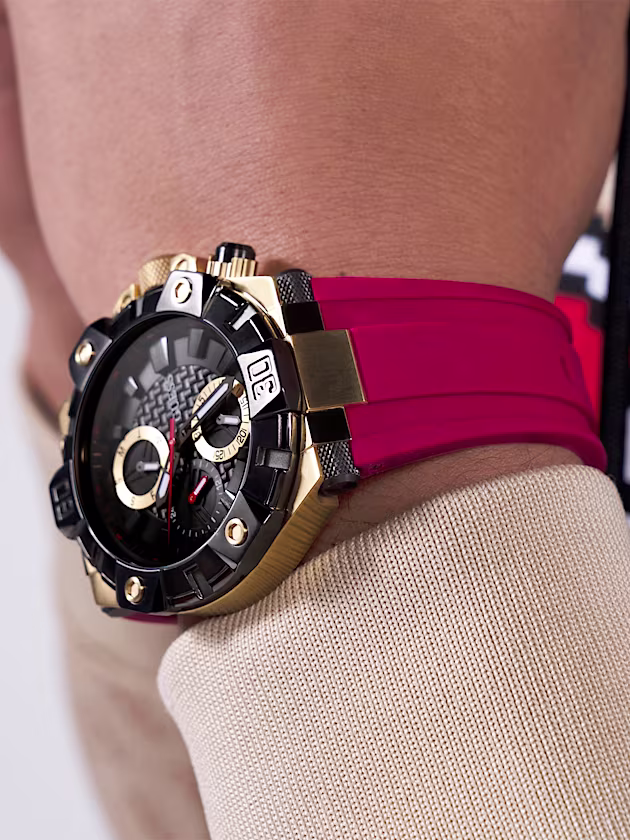 Silicone multi-function watch - GUESS