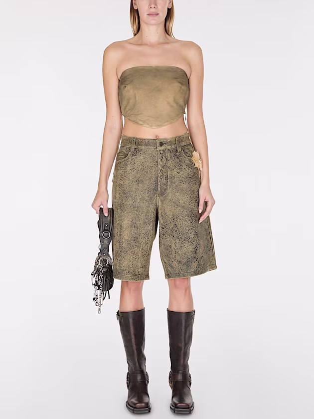 Suede bandeau top - GUESS