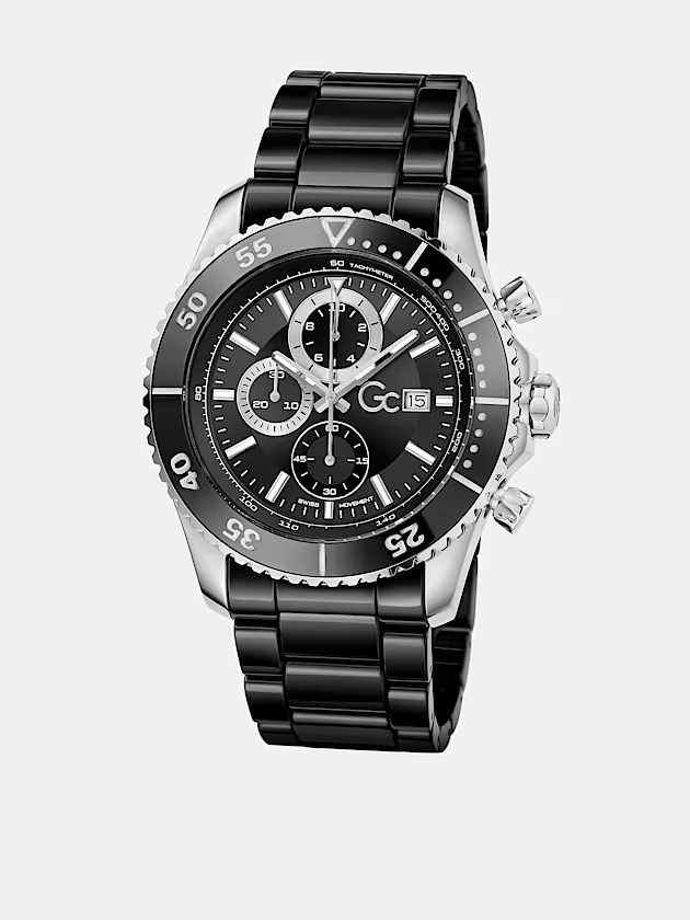 GC multi-function watch in ceramic - GUESS
