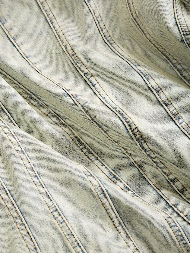 Contrast seams denim coat - GUESS