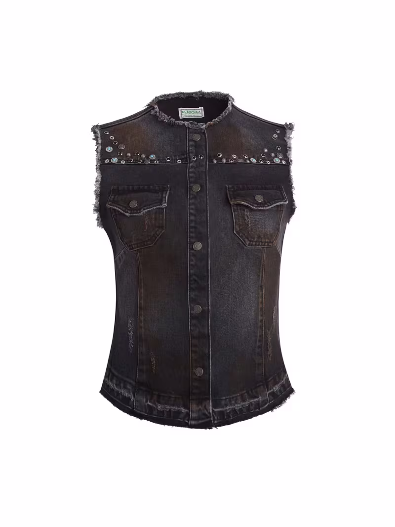 Studs denim vest - GUESS