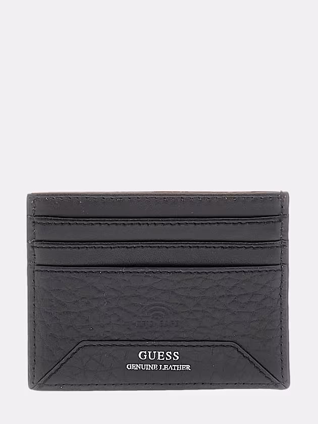 Barcellona genuine leather credit card holder - GUESS