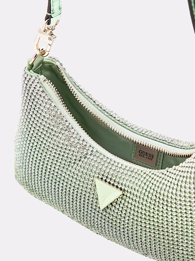 Zalina Rhinestone Mini Shoulder Bag - GUESS