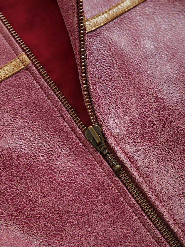 Crackle leather jacket - GUESS