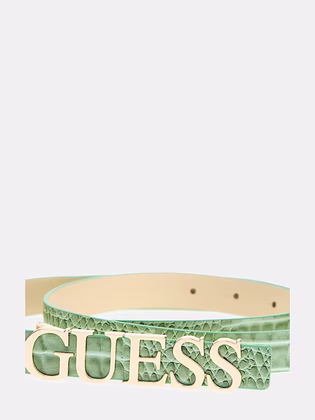 Silvye logo-script belt - GUESS