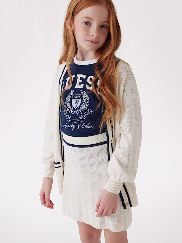 Cable knit mini skirt - GUESS