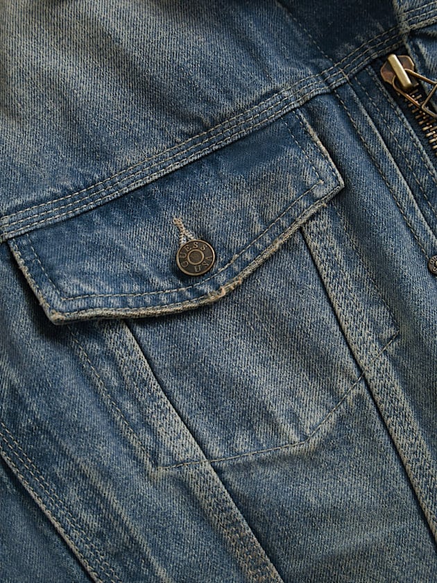 Zip denim jacket - GUESS