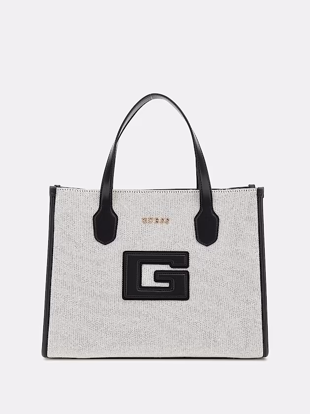 G Status logo-script detail handbag - GUESS