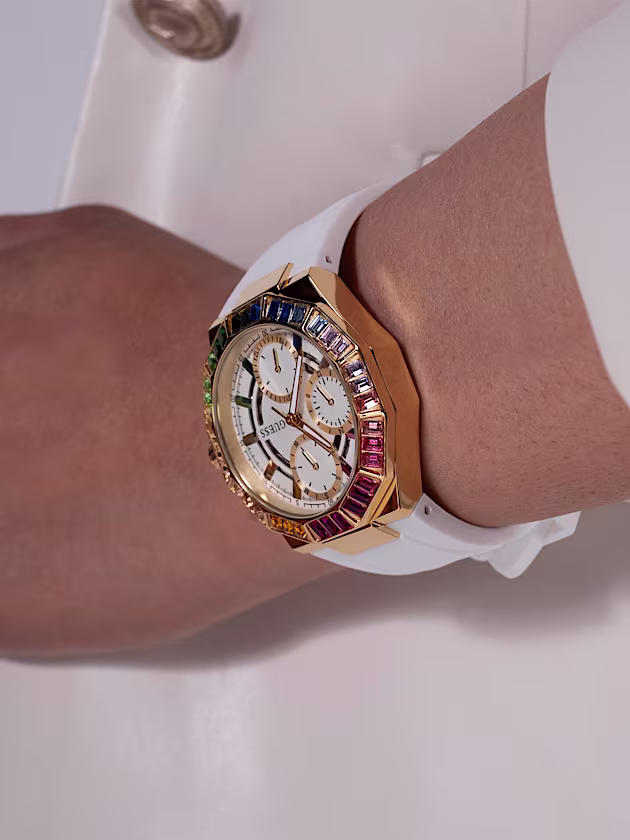 Multi-function crystal watch - GUESS