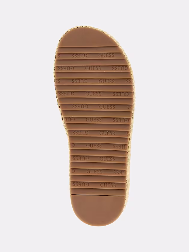 Lonney leather-blend sandal - GUESS