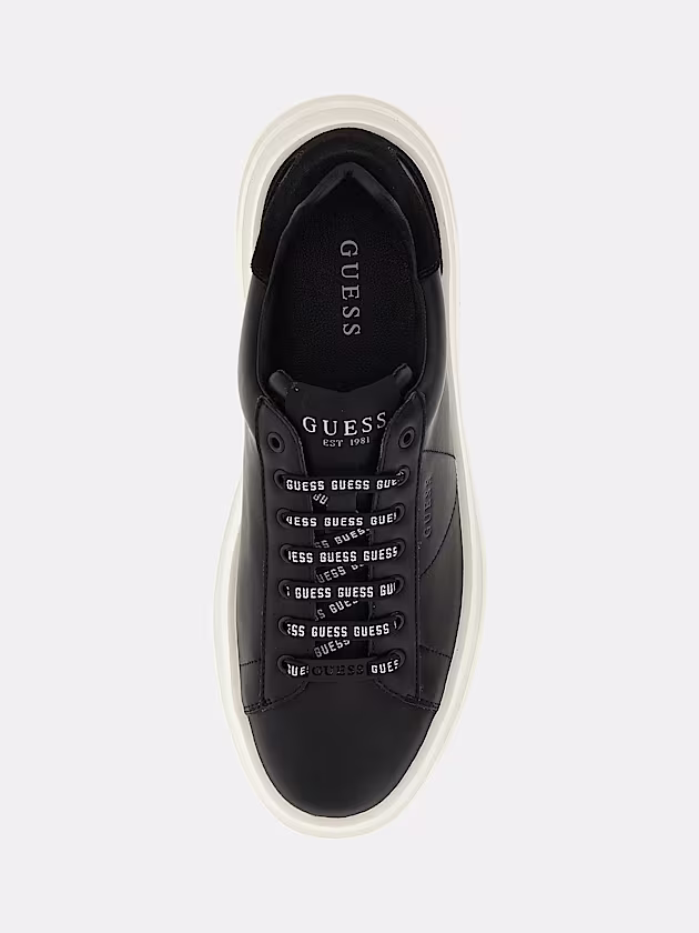 Elba sneakers with branded laces - GUESS