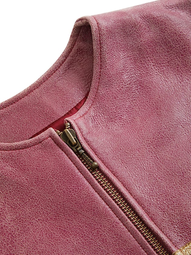 Crackle leather jacket - GUESS